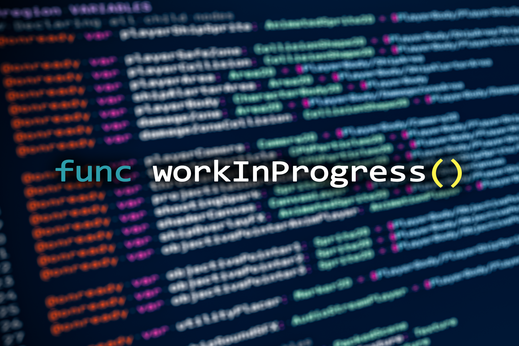 Unannounced project, work in progress